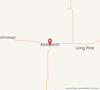 Map of Ainsworth, Nebraska