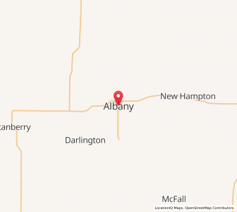 Map of Albany, Missouri