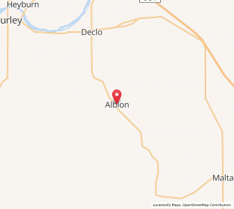 Map of Albion, Idaho