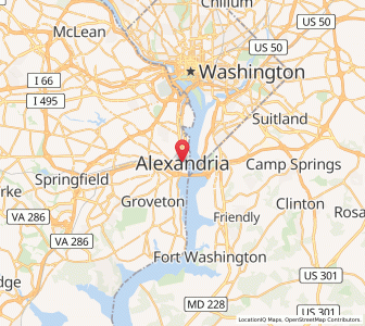 Map of Alexandria, Virginia