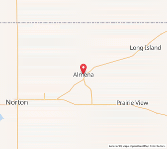 Map of Almena, Kansas