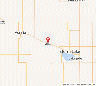 Map of Alta, Iowa