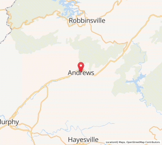 Map of Andrews, North Carolina