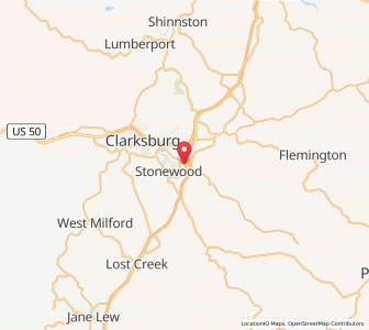 Map of Anmoore, West Virginia