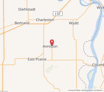 Map of Anniston, Missouri