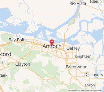 Map of Antioch, California