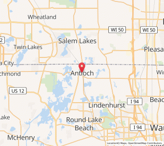Map of Antioch, Illinois