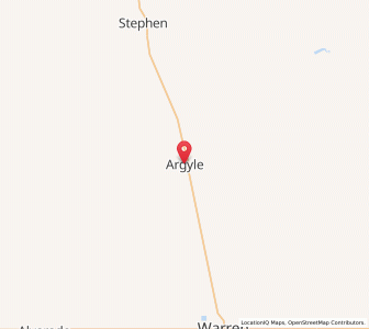 Map of Argyle, Minnesota