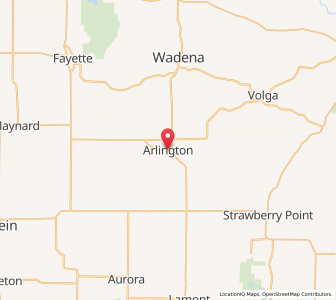 Map of Arlington, Iowa