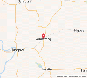 Map of Armstrong, Missouri