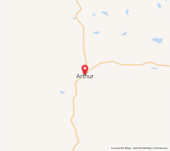 Map of Arthur, Nebraska