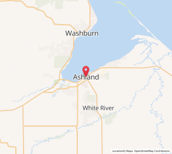 Map of Ashland, Wisconsin
