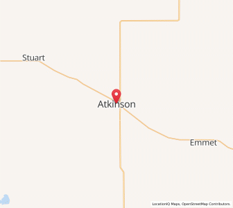 Map of Atkinson, Nebraska