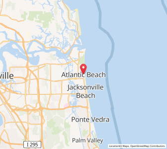 Map of Atlantic Beach, Florida