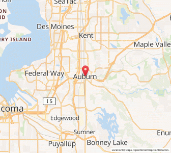 Map of Auburn, Washington