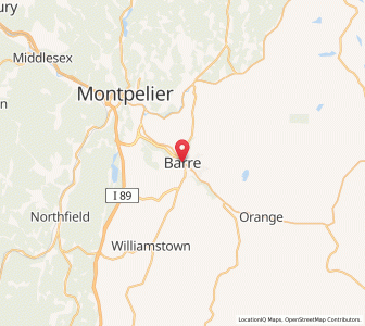 Map of Barre, Vermont