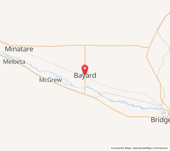 Map of Bayard, Nebraska
