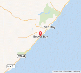 Map of Beaver Bay, Minnesota
