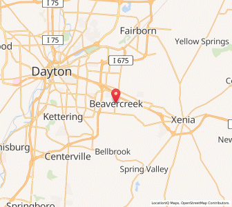 Map of Beavercreek, Ohio