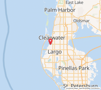 Map of Belleair, Florida
