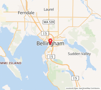 Map of Bellingham, Washington