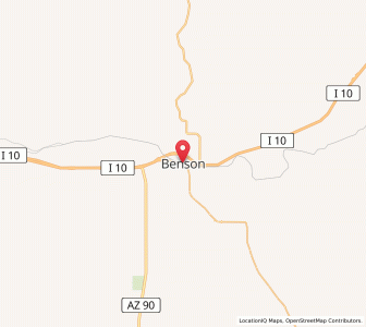 Map of Benson, Arizona