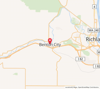 Map of Benton City, Washington