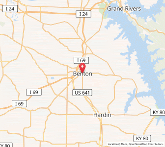 Map of Benton, Kentucky