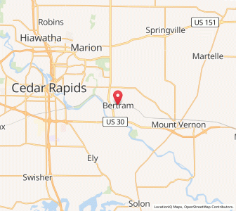Map of Bertram, Iowa