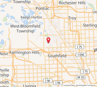 Map of Beverly Hills, Michigan