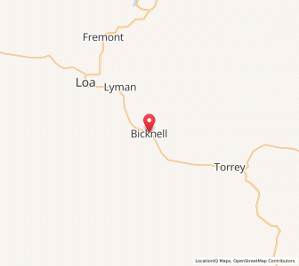 Map of Bicknell, Utah