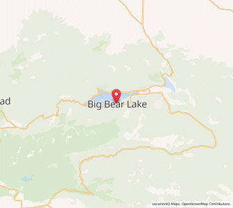 Map of Big Bear Lake, California