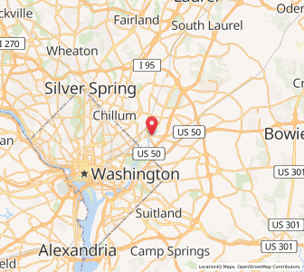 Map of Bladensburg, Maryland