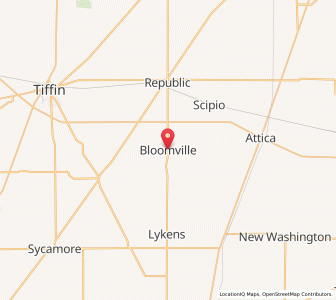 Map of Bloomville, Ohio