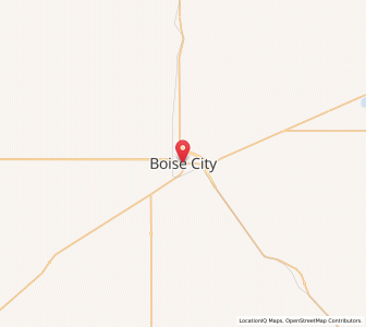 Map of Boise City, Oklahoma