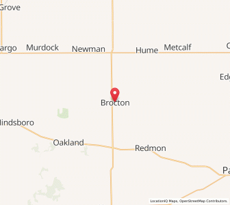 Map of Brocton, Illinois