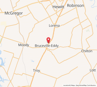 Map of Bruceville-Eddy, Texas
