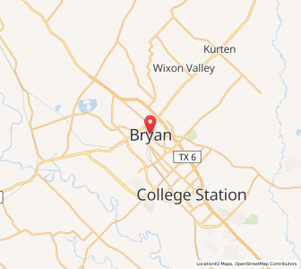 Map of Bryan, Texas