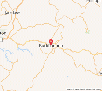 Map of Buckhannon, West Virginia