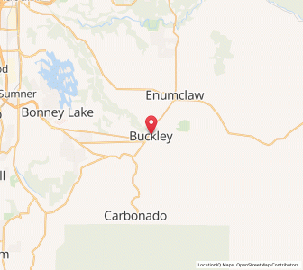 Map of Buckley, Washington