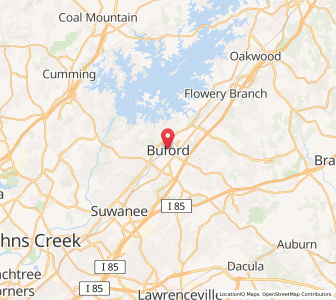 Map of Buford, Georgia