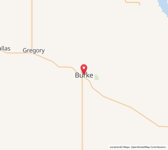 Map of Burke, South Dakota