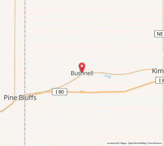 Map of Bushnell, Nebraska