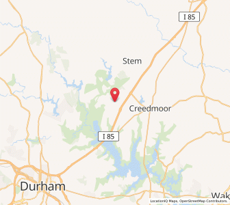 Map of Butner, North Carolina