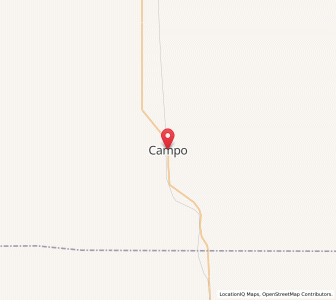 Map of Campo, Colorado