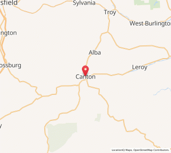 Map of Canton, Pennsylvania