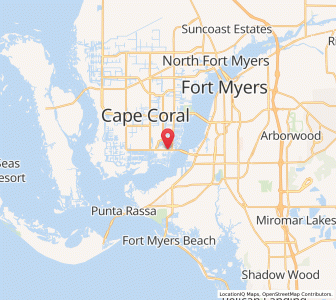 Map of Cape Coral, Florida