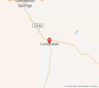 Map of Carbondale, Colorado