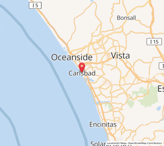 Map of Carlsbad, California