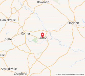 Map of Carlton, Georgia